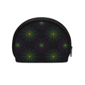 Purple And Green Spider Web Print Coin Purse