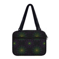 Purple And Green Spider Web Print Double Strap Bible Bag