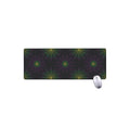 Purple And Green Spider Web Print Extended Mouse Pad