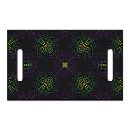 Purple And Green Spider Web Print Golf Cart Seat Cover