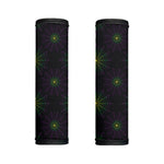 Purple And Green Spider Web Print Handle Covers