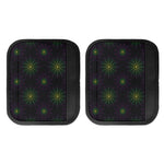 Purple And Green Spider Web Print Handle Covers