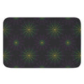 Purple And Green Spider Web Print Indoor Door Mat
