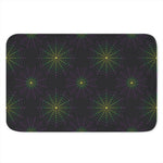 Purple And Green Spider Web Print Indoor Door Mat