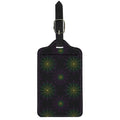 Purple And Green Spider Web Print Luggage Tag