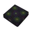 Purple And Green Spider Web Print Outdoor Seat Cushion Cover