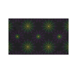 Purple And Green Spider Web Print Polyester Flag