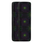 Purple And Green Spider Web Print Refrigerator Handle Covers