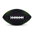 Purple And Green Spider Web Print Rugby Ball