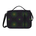 Purple And Green Spider Web Print Shoulder Strap Bible Bag