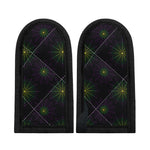 Purple And Green Spider Web Print Skillet Handle Cover