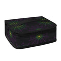 Purple And Green Spider Web Print Small Lunch Bag