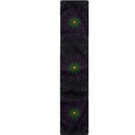 Purple And Green Spider Web Print Table Runner