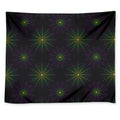 Purple And Green Spider Web Print Tapestry