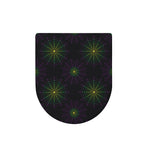 Purple And Green Spider Web Print Toilet Lid Cover