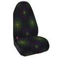 Purple And Green Spider Web Print Waterproof Car Seat Cover