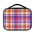 Purple And Orange Madras Plaid Print Classic Bible Case