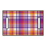 Purple And Orange Madras Plaid Print Golf Cart Seat Cover