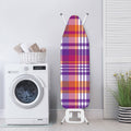 Purple And Orange Madras Plaid Print Ironing Board Cover