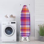 Purple And Orange Madras Plaid Print Ironing Board Cover