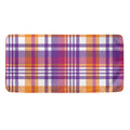Purple And Orange Madras Plaid Print Towel