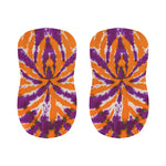 Purple And Orange Spider Tie Dye Print Bar Stool Covers