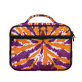 Purple And Orange Spider Tie Dye Print Briefcase Bible Bag
