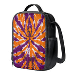 Purple And Orange Spider Tie Dye Print Crossbody Lunch Bag