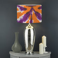 Purple And Orange Spider Tie Dye Print Drum Lamp Shade