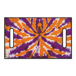 Purple And Orange Spider Tie Dye Print Golf Cart Seat Cover