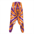Purple And Orange Spider Tie Dye Print Hammer Pants