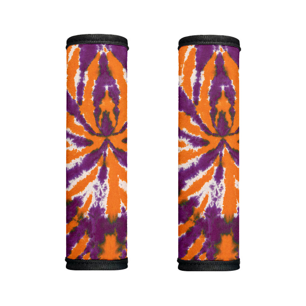Purple And Orange Spider Tie Dye Print Handle Covers