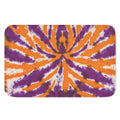 Purple And Orange Spider Tie Dye Print Indoor Door Mat