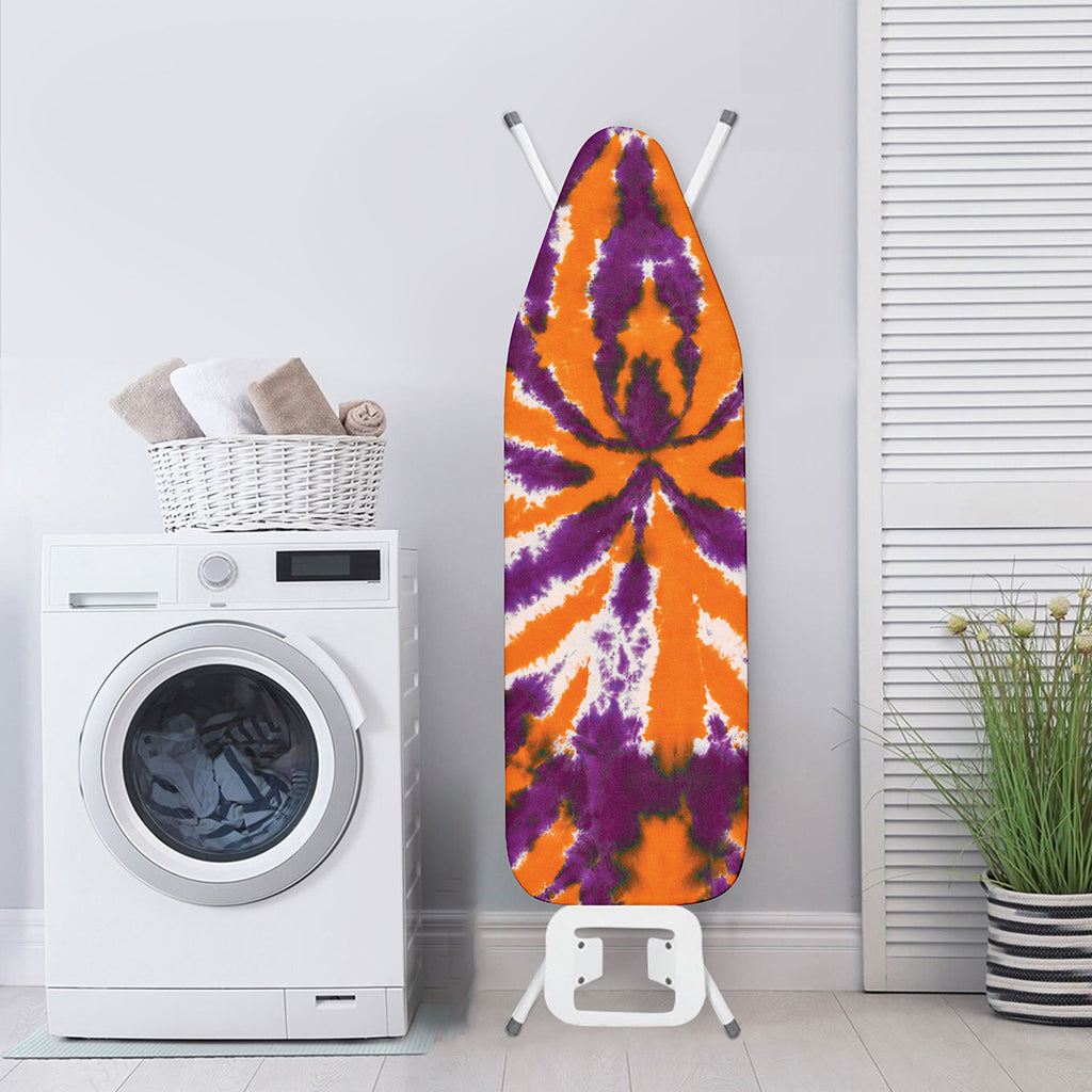 Purple And Orange Spider Tie Dye Print Ironing Board Cover