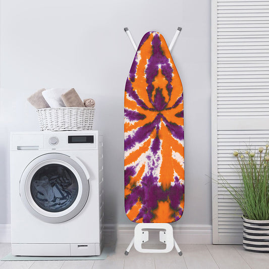 Purple And Orange Spider Tie Dye Print Ironing Board Cover