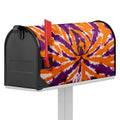 Purple And Orange Spider Tie Dye Print Mailbox Cover