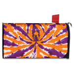 Purple And Orange Spider Tie Dye Print Mailbox Cover