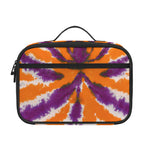 Purple And Orange Spider Tie Dye Print Portable Lunch Bag