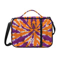 Purple And Orange Spider Tie Dye Print Shoulder Strap Bible Bag