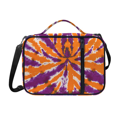 Purple And Orange Spider Tie Dye Print Shoulder Strap Bible Bag