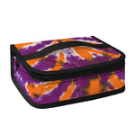 Purple And Orange Spider Tie Dye Print Small Lunch Bag