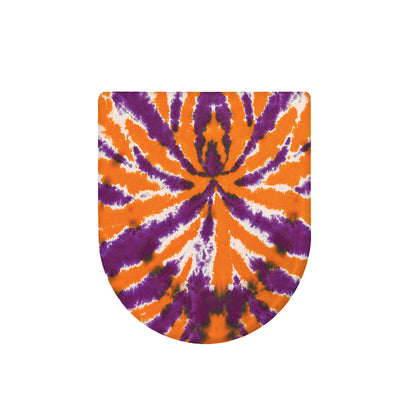 Purple And Orange Spider Tie Dye Print Toilet Lid Cover