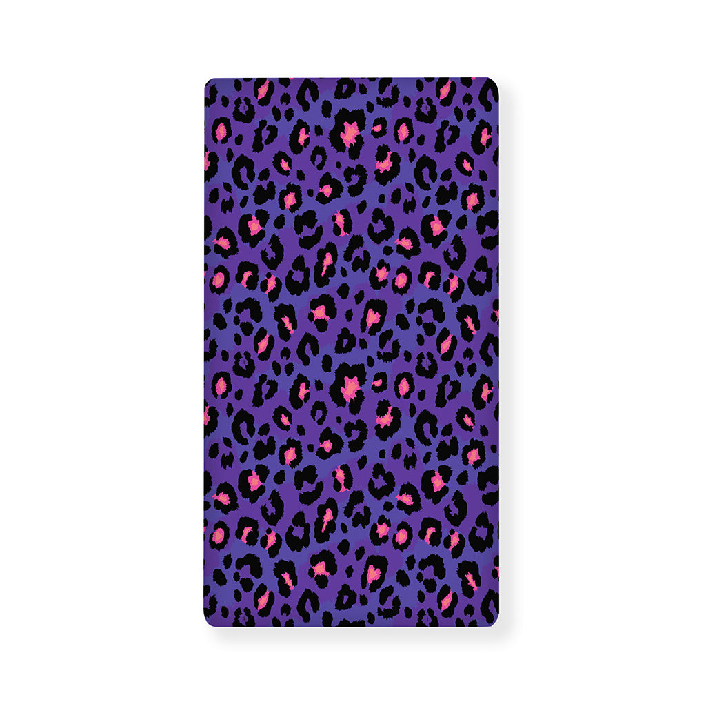 Purple And Pink Leopard Print Baby Crib Sheet