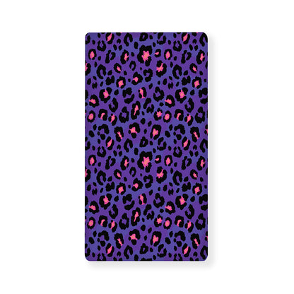Purple And Pink Leopard Print Baby Crib Sheet