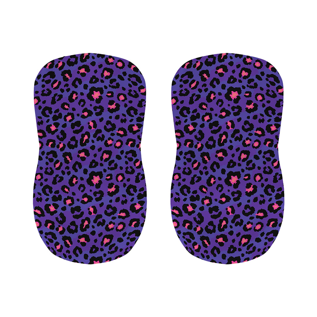 Purple And Pink Leopard Print Bar Stool Covers