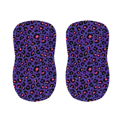 Purple And Pink Leopard Print Bar Stool Covers