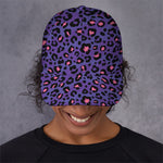 Purple And Pink Leopard Print Baseball Cap