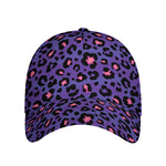 Purple And Pink Leopard Print Baseball Cap