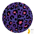 Purple And Pink Leopard Print Basketball