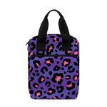 Purple And Pink Leopard Print Bible Tote Bag
